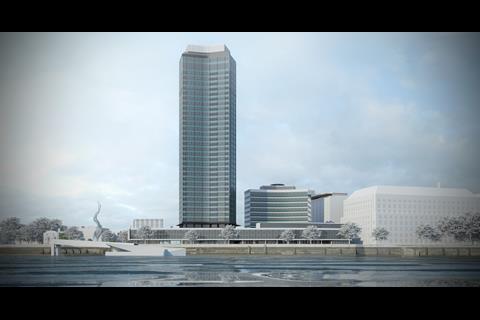 John McAslan and Partners - Millbank Tower proposal - river view